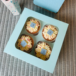 Box of 4 Vanilla Cupcakes