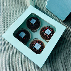 Box of 4 Chocolate Cupcakes