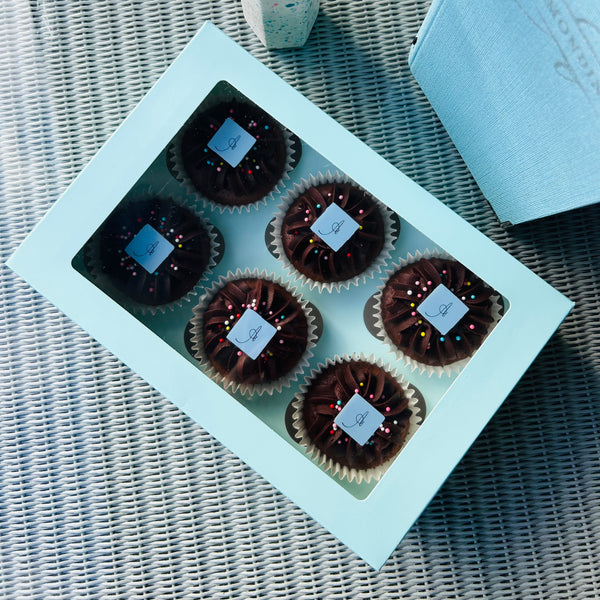 Box of 6 Chocolate Cupcakes